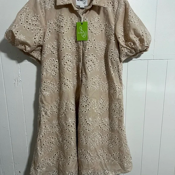 New Sam edelman MINI PUFF SLEEVE EYELET  size 16 - Picture 2 of 12